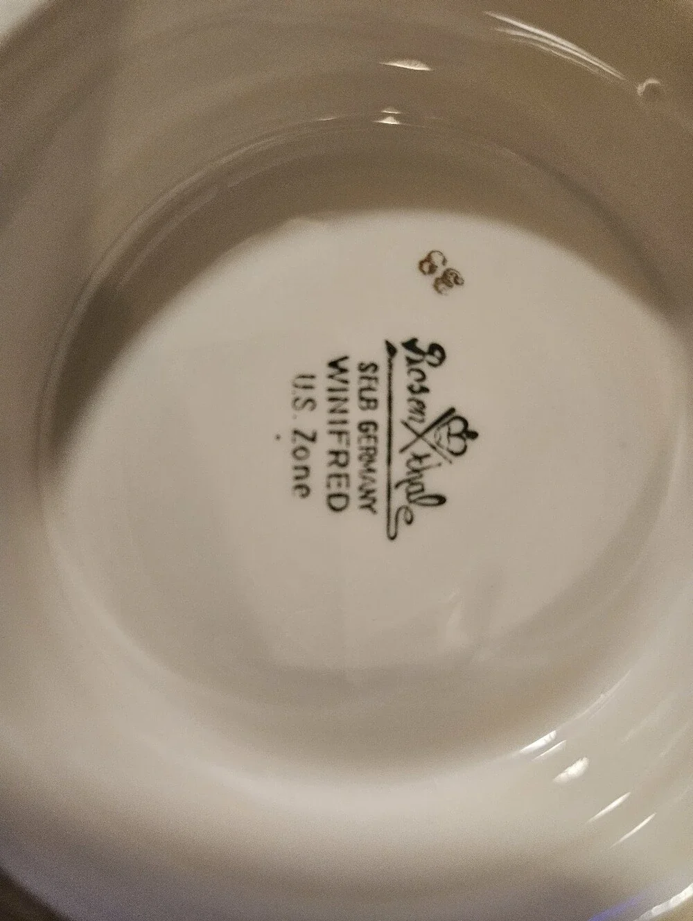 Vintage Rosenthal Winifred Gravy Boat with Attached Underplate